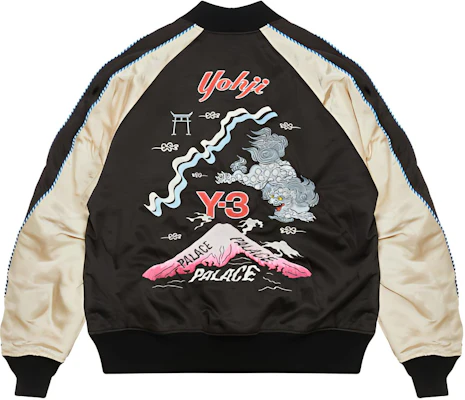 Jaket Kolar Besbol Boleh Balik Y-3 x Palace Hitam Unisex Logo Sulam. HT3752 Buy Jaket Kolar Besbol Boleh Balik Y-3 x Palace Hitam Unisex Logo Sulam. HT3752