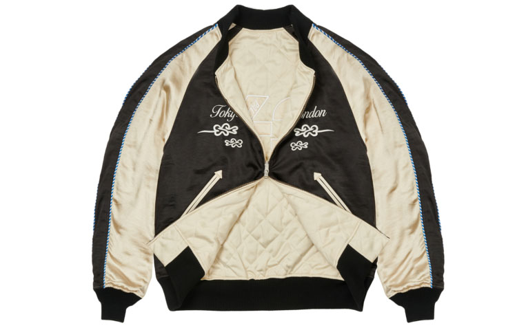 Lookbook Jaket Kolar Besbol Boleh Balik Y-3 x Palace Hitam Unisex Logo Sulam. HT3752