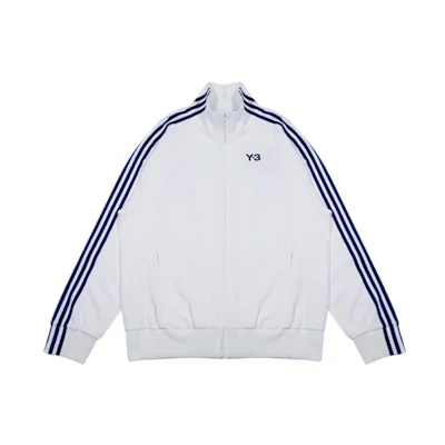 Y-3 Palace Striped Logo Print Jacket Unisex White - Casual Couple Style. HN9886