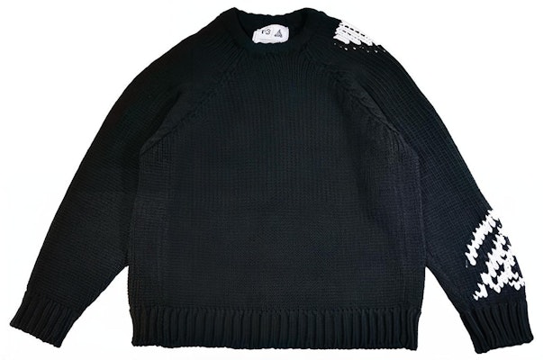 Y-3 x PALACE 男女黑色拼接針織套頭毛衣。 HN9883 Buy Y-3 x PALACE 男女黑色拼接針織套頭毛衣。 HN9883