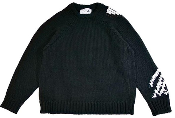 Y-3 x PALACE 男女黑色拼接針織套頭毛衣。 HN9883 Order Y-3 x PALACE 男女黑色拼接針織套頭毛衣。 HN9883