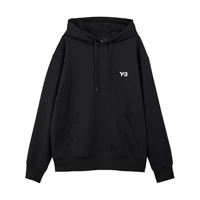 Y-3 Real Madrid Collab Printed Hoodie Unisex Black Long Sleeve Pullover. IT3720