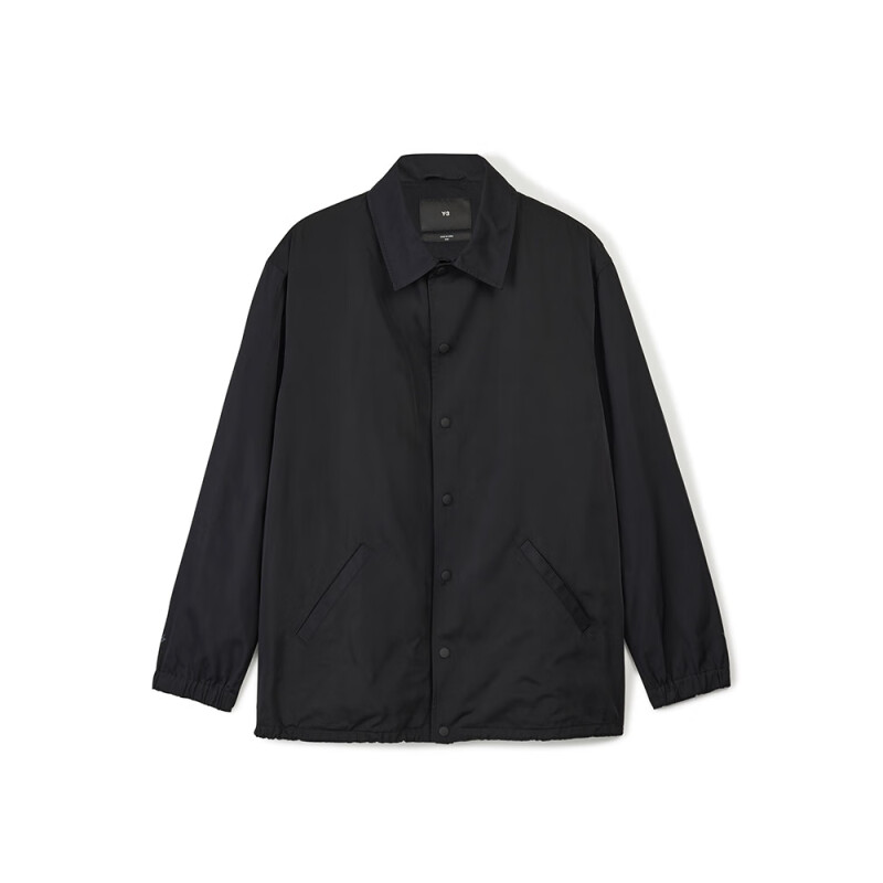 Y-3 Real Madrid Collab Solid Print Polo Collar Jacket Black Men’s IT3716