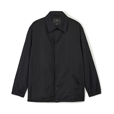 Y-3 Real Madrid Collab Solid Print Polo Collar Jacket Black Men’s IT3716