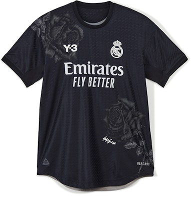 Y-3 x Real Madrid Logo Print Black T-Shirt Unisex Collaboration Jersey Tee. IN4275 Buy Y-3 x Real Madrid Logo Print Black T-Shirt Unisex Collaboration Jersey Tee. IN4275
