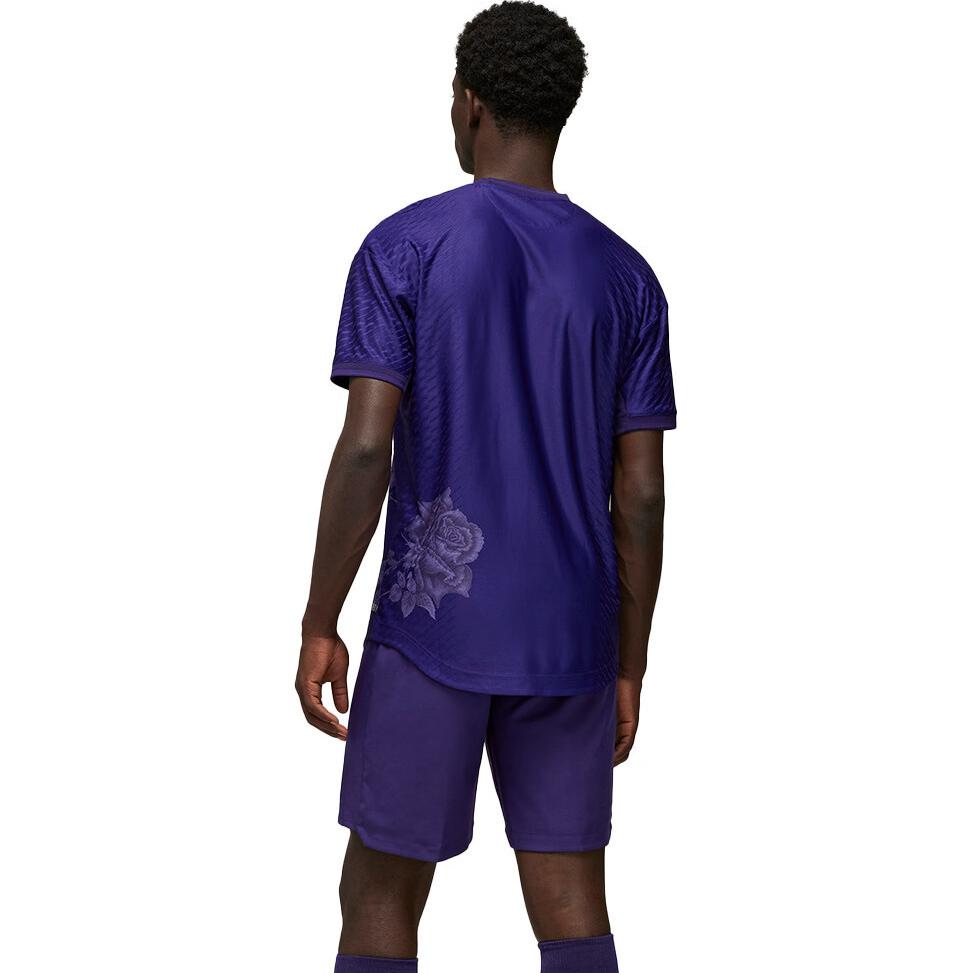 Details for Y-3 x Real Madrid Logo Print Collaboration Purple Soccer T-Shirt Unisex. IU0035