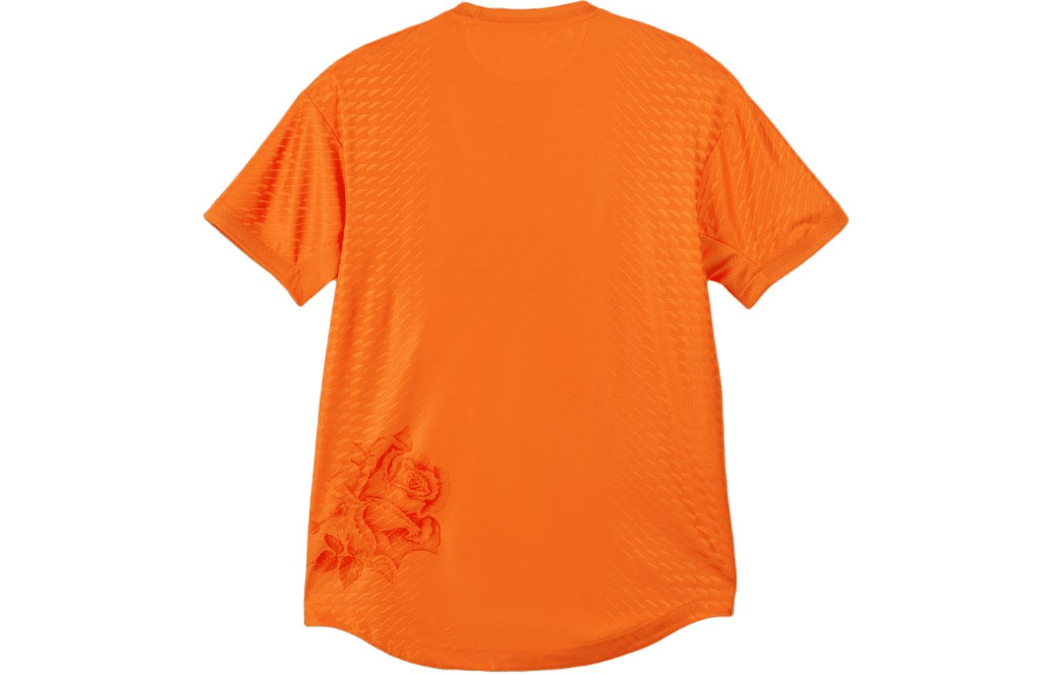 Lookbook Y-3 x Real Madrid Logo Print Orange Short Sleeve Soccer Jersey for Men. IU0037