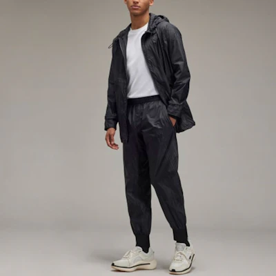 Y-3 x Real Madrid SS22 Black Logo Print Striped Jogger Pants Unisex HI0924 Lookbook Y-3 x Real Madrid SS22 Black Logo Print Striped Jogger Pants Unisex HI0924