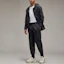 Lookbook Y-3 x Real Madrid SS22 Black Logo Print Striped Jogger Pants Unisex HI0924