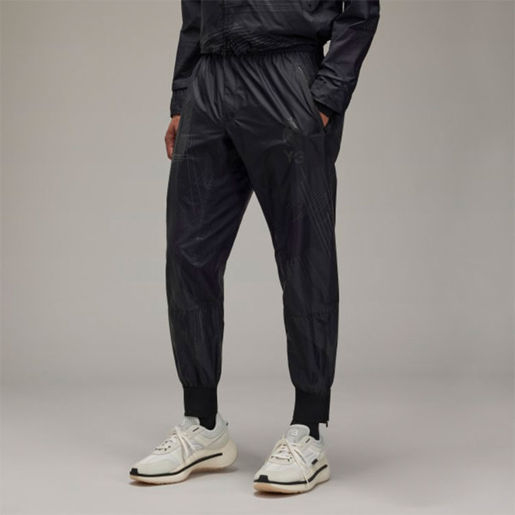 Y-3 Real Madrid SS22 Black Logo Print Striped Jogger Pants Unisex HI0924 圖 4