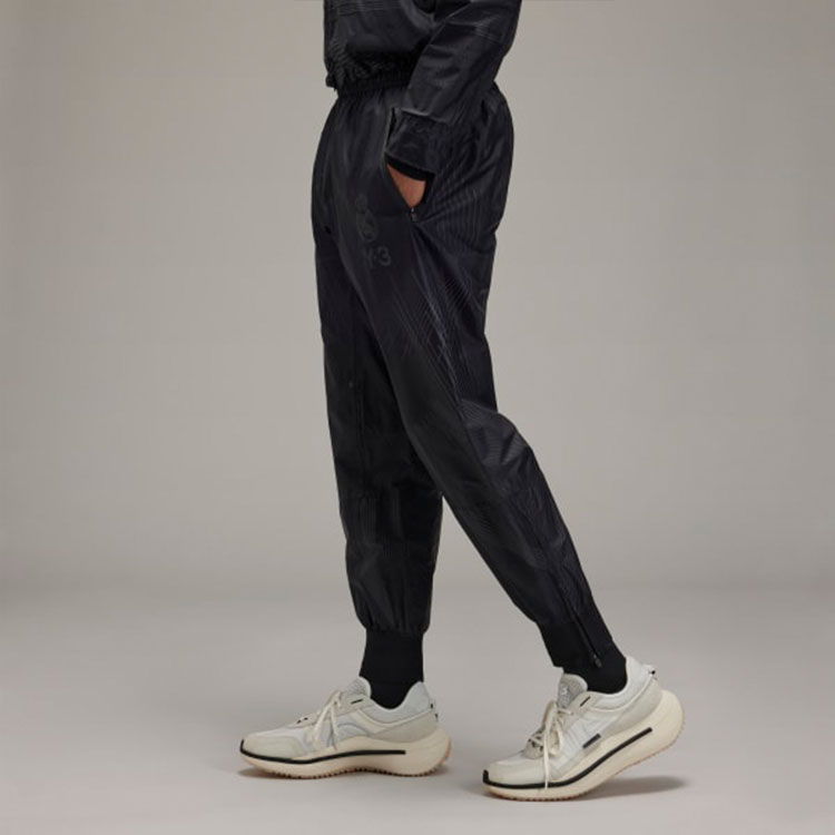 Y-3 Real Madrid SS22 Black Logo Print Striped Jogger Pants Unisex HI0924 圖 6
