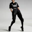 Sizing Y-3 x Real Madrid SS22 Black Logo Print Striped Jogger Pants Unisex HI0924