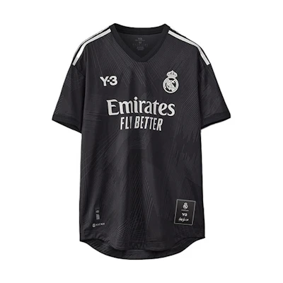 Y-3 Real Madrid SS22 Logo Print Tee Black Collaborative T-Shirt. HI3983