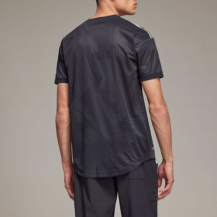 Details for Y-3 x レアル・マドリード SS22 ロゴプリントTシャツ ブラック コラボティーシャツ HI3983