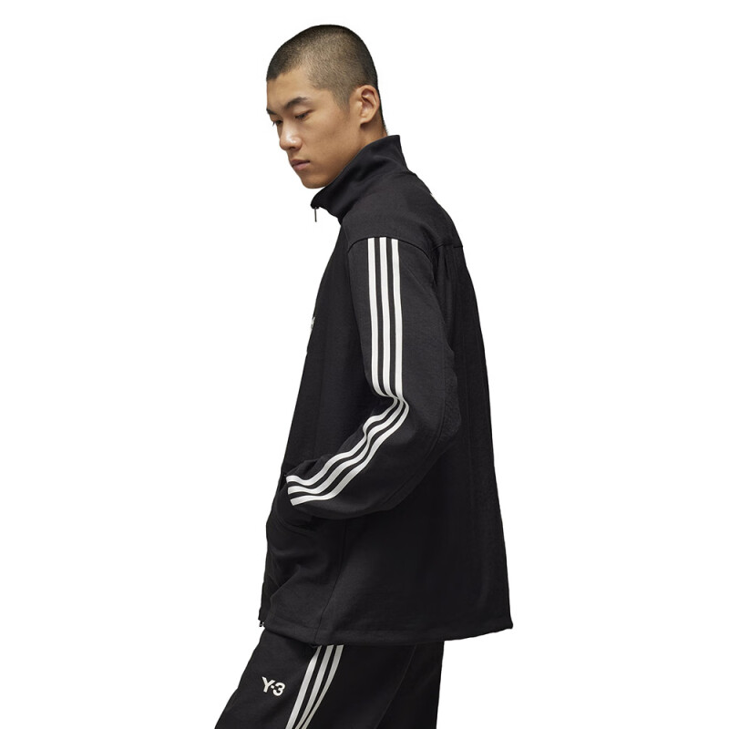 Purchase Y-3 x Real Madrid Striped Stand Collar Track Jacket Black (). IT3717