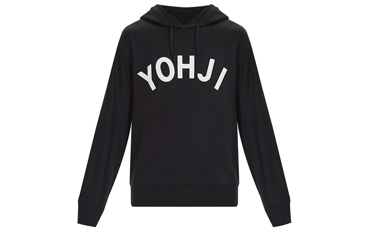 Order Y-3 Yohji Logo Black Hoodie FJ0440