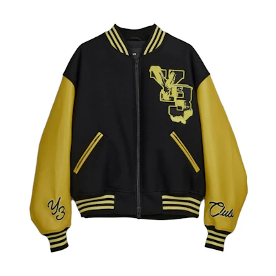 Y-3 Zip-Up Stand Collar Jacket Black Yellow Unisex Long Sleeve. IQ2132