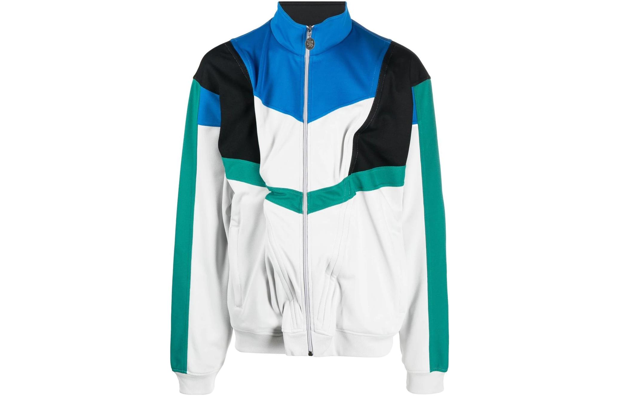 Y/Project FW22 Colorblock Zip-Up Track Jacket White Mens JACK88S23F406-WHITE