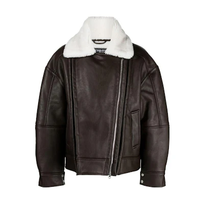 Y/Project FW23 Brown Collared Long-Sleeve Jacket Unisex JACK108S25F456