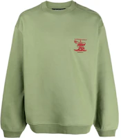 Y/Project FW23 Solid Logo Embroidered Crewneck Sweatshirt Unisex Apple Green TS77S24-GREEN Y/Project FW23 Solid Logo Embroidered Crewneck Sweatshirt Unisex Apple Green TS77S24-GREEN