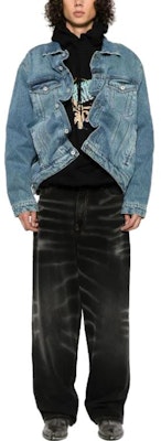 Y/Project FW23 Seluar Jeans Kaki Lebar Hitam Vintage Pudar Unisex JEAN48S25-BLACK Lookbook Y/Project FW23 Seluar Jeans Kaki Lebar Hitam Vintage Pudar Unisex JEAN48S25-BLACK