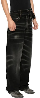 Y/Project FW23 Seluar Jeans Kaki Lebar Hitam Vintage Pudar Unisex JEAN48S25-BLACK Purchase Y/Project FW23 Seluar Jeans Kaki Lebar Hitam Vintage Pudar Unisex JEAN48S25-BLACK