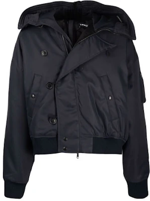 Y/Project 深蓝色背部拉链宽松连帽夹克 JACK80S21F328NAVY Buy Y/Project 深蓝色背部拉链宽松连帽夹克 JACK80S21F328NAVY