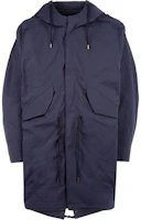 Y/Project Solid Color Hoodie Jacket Navy Blue - PARKA4S17D04NAVY Y/Project Solid Color Hoodie Jacket Navy Blue - PARKA4S17D04NAVY