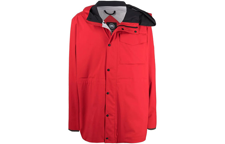Y/Project SS21 Red Concealed Front Button Hooded Jacket Unisex YPCGJACK3S20F318-RED