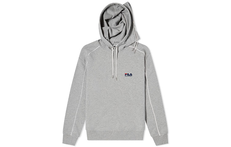 Y/Project SS22 Double Collar Hoodie Grey Unisex - Solid Color Embroidered Logo YPFISWEAT3S22J76GREY