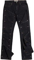 Y/Project SS23 Black Straight-Leg Denim Jeans with Button Patches. JEAN32-S24-BLAC Y/Project SS23 Black Straight-Leg Denim Jeans with Button Patches. JEAN32-S24-BLAC