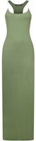 Y/Project SS23 Green Slim-Fit Sleeveless Spaghetti Strap Dress. WTSDRESS62-OLIV Y/Project SS23 Green Slim-Fit Sleeveless Spaghetti Strap Dress. WTSDRESS62-OLIV