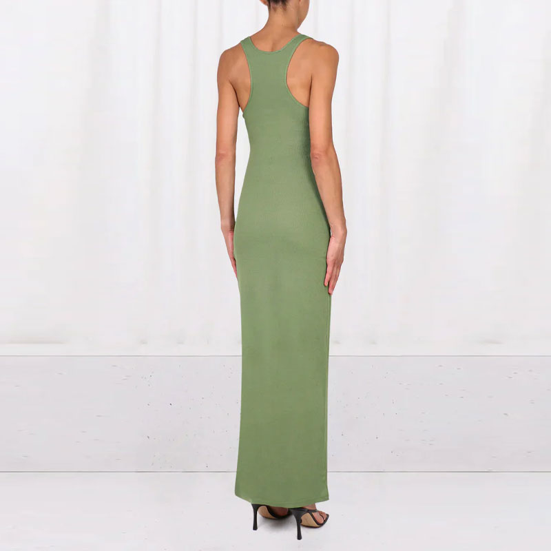 Purchase Y/Project SS23 Dress Hijau Slim-Fit Tanpa Lengan Spaghetti Strap. WTSDRESS62-OLIV