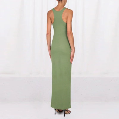 Y/Project SS23 Dress Hijau Slim-Fit Tanpa Lengan Spaghetti Strap. WTSDRESS62-OLIV Purchase Y/Project SS23 Dress Hijau Slim-Fit Tanpa Lengan Spaghetti Strap. WTSDRESS62-OLIV