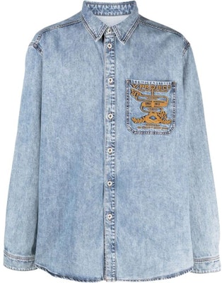 Y/Project Kemeja Lengan Panjang Kerah Lancip Logo Bordir SHIRT69D52HBLUE Order Y/Project Kemeja Lengan Panjang Kerah Lancip Logo Bordir SHIRT69D52HBLUE