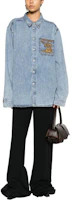 Shop Y/Project Y Project Embroidered Logo Pointed Collar Long Sleeve Shirt () SHIRT69D52HBLUE