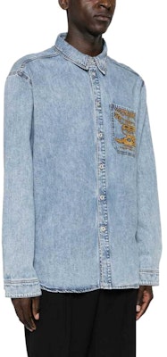 Y/Project Kemeja Lengan Panjang Kerah Lancip Logo Bordir SHIRT69D52HBLUE Details for Y/Project Kemeja Lengan Panjang Kerah Lancip Logo Bordir SHIRT69D52HBLUE