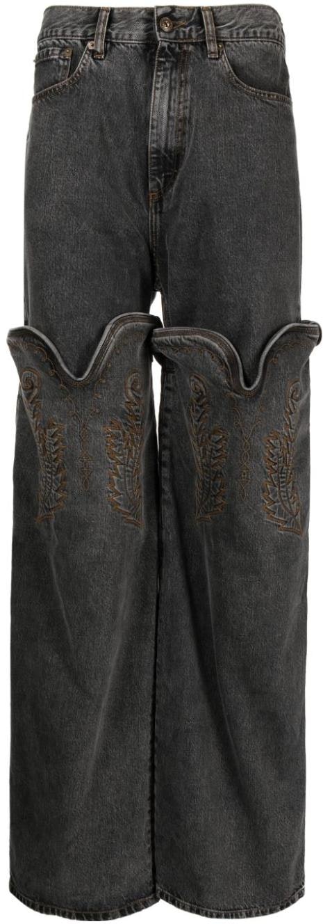 y-project-yp-roject-black-straight-leg-jeans-with-geometric-zipper-and-multi-pocket-design-jean-36-s25-black