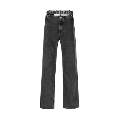 Y/Project YProject Loose Fit Straight Black Denim Jeans JEAN40S25VINTAGEBLACK