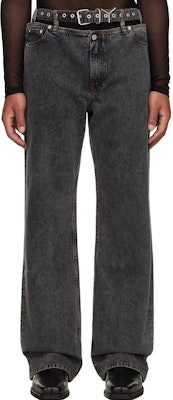 Y/Project YProject Seluar Jeans Straight Fit Longgar Hitam Denim JEAN40S25VINTAGEBLACK Lookbook Y/Project YProject Seluar Jeans Straight Fit Longgar Hitam Denim JEAN40S25VINTAGEBLACK