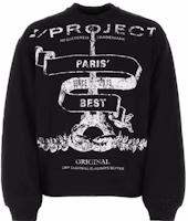 Y/Project YProject Black Pullover Sweatshirt with Color-Block Letter Print SWEAT50S24J85BLACK Y/Project YProject Black Pullover Sweatshirt with Color-Block Letter Print SWEAT50S24J85BLACK