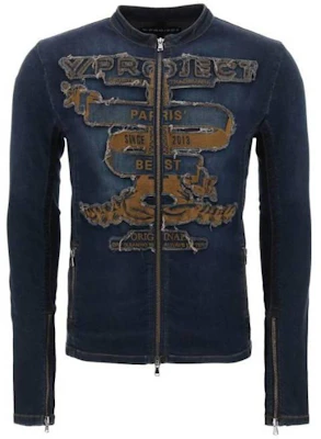 Y/Project YProject 刺绣字母拉链长袖夹克 JACK98S24D44VNAVY Buy Y/Project YProject 刺绣字母拉链长袖夹克 JACK98S24D44VNAVY