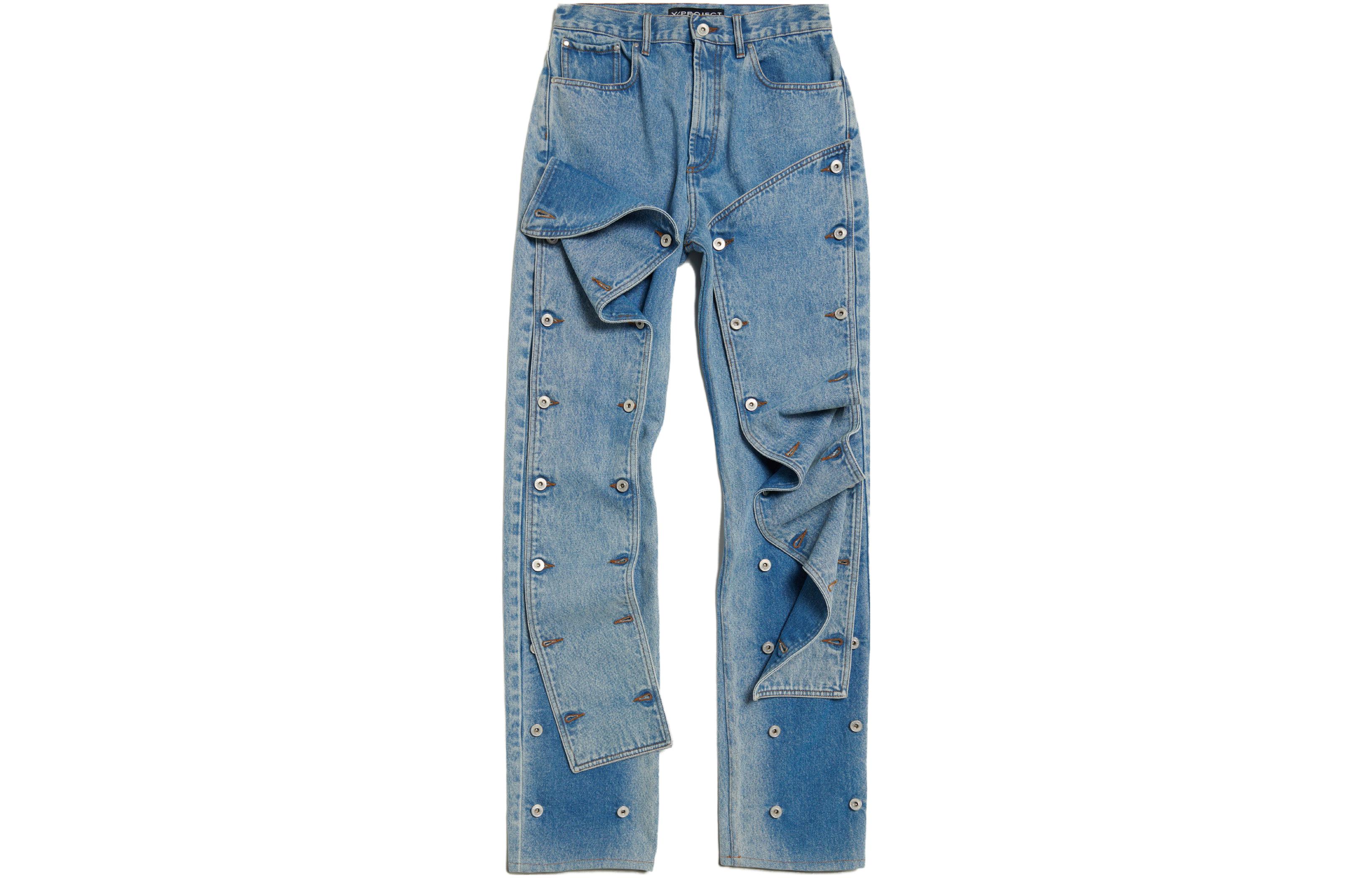 Order Y/プロジェクト Yプロジェクト FW23 ミッドライズ マルチポケットデニム ジーンズ サウスウエストブルー JEAN32-S25D22HEAVYSWBLUE