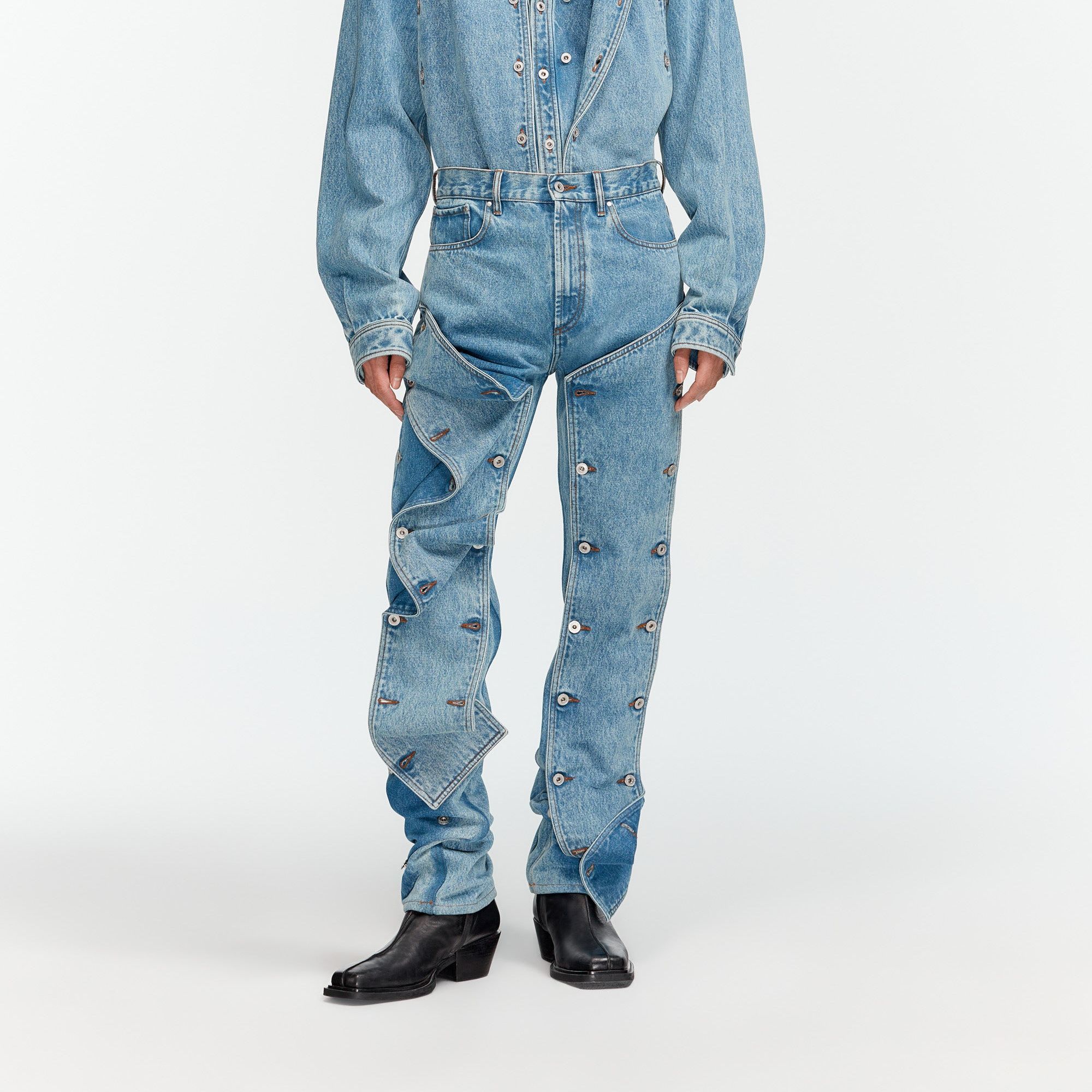 Lookbook Y/プロジェクト Yプロジェクト FW23 ミッドライズ マルチポケットデニム ジーンズ サウスウエストブルー JEAN32-S25D22HEAVYSWBLUE