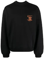 Y/Project YProject FW23 Unisex Solid Color Logo Embroidered Pullover Crewneck Sweatshirt SWEAT52S25-BLACK Y/Project YProject FW23 Unisex Solid Color Logo Embroidered Pullover Crewneck Sweatshirt SWEAT52S25-BLACK