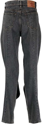 Y/Project YProject FW24 Jeans Low-Rise Wide-Leg Unisex Hitam JEAN42S25-BLACK Lookbook Y/Project YProject FW24 Jeans Low-Rise Wide-Leg Unisex Hitam JEAN42S25-BLACK