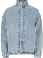 Y/Project YProject Ice Blue Letter Print Denim Jacket Long Sleeve Loose Fit 207JA002D22ICE-BLUE Y/Project YProject Ice Blue Letter Print Denim Jacket Long Sleeve Loose Fit 207JA002D22ICE-BLUE