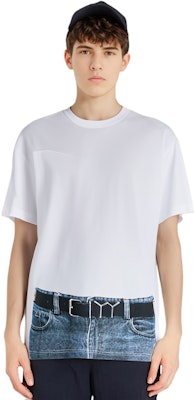 Y/Project YProject Illusion Grafik Krew Leher Lengan Pendek T-Shirt Lelaki YPJPGTS6S24-WHITE Sizing Y/Project YProject Illusion Grafik Krew Leher Lengan Pendek T-Shirt Lelaki YPJPGTS6S24-WHITE