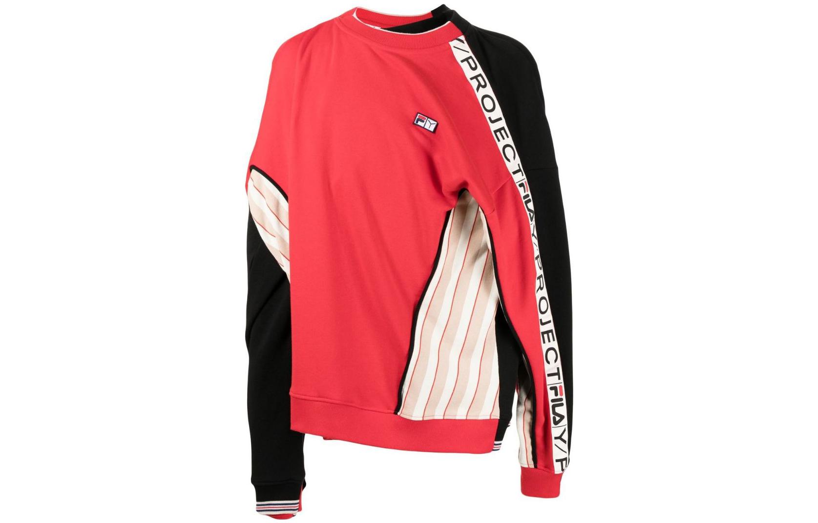 Y/Project YProject Reversible Two-Tone Pullover Sweatshirt Red YPFISWEAT1S22J76-RED-BLACK
