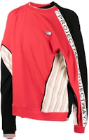 Y/Project YProject Reversible Two-Tone Pullover Sweatshirt Red YPFISWEAT1S22J76-RED-BLACK Y/Project YProject Reversible Two-Tone Pullover Sweatshirt Red YPFISWEAT1S22J76-RED-BLACK